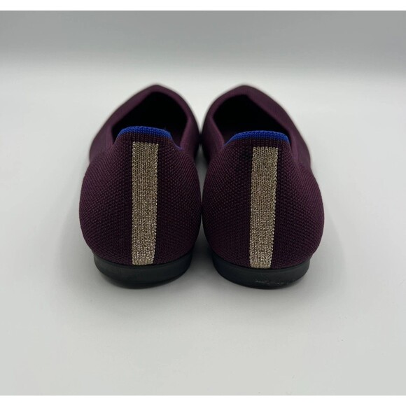 Rothy’s The Point Violet Pointed Toe Women’s Size 6.5 Flats Slip On Shoes - Picture 4 of 8